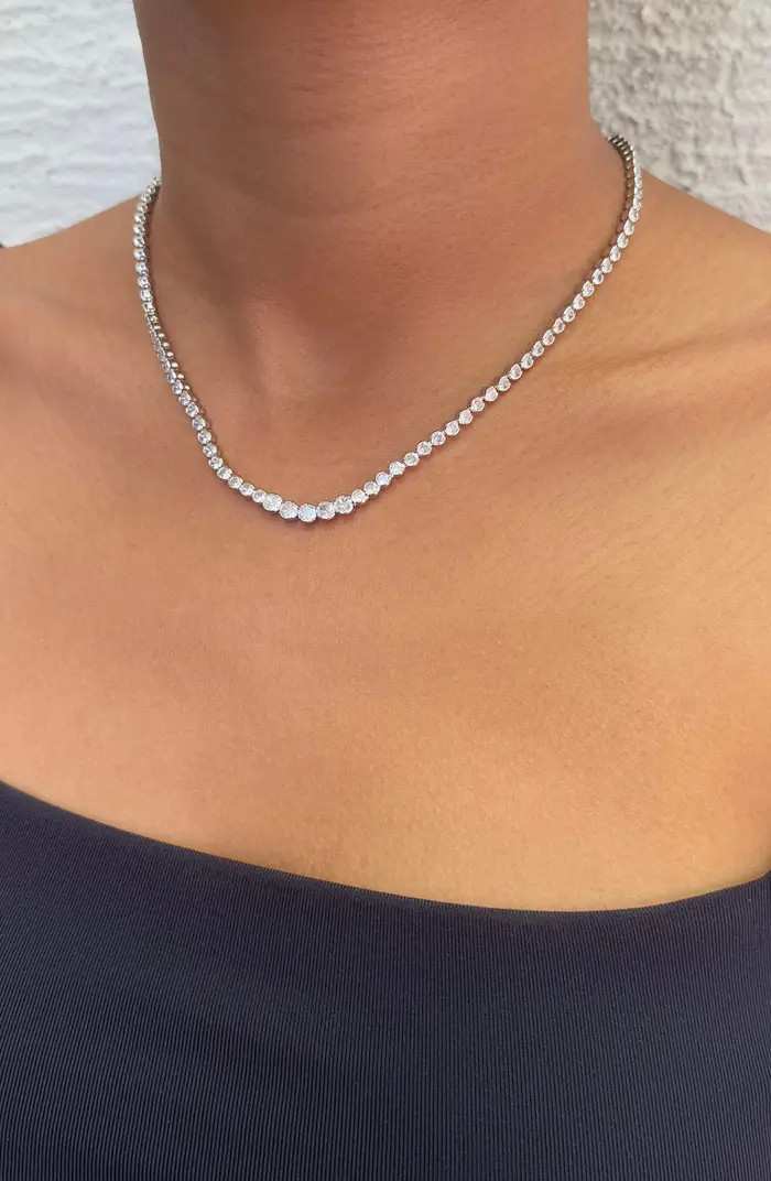 Adornia Bezel Crystal Tennis Necklace | Nordstromrack | Nordstrom Rack