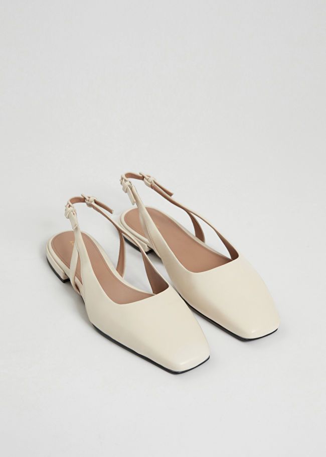 Slingback Leather Ballet Flats | & Other Stories US