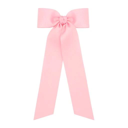 Girls Medium Hair Bow Ribbon - Light Pink | Eyelet & Ivy