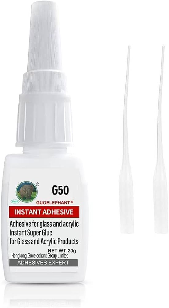 20g Glass Glue, Acrylic Adhesive,Used for Repairing and bonding Between Glass, Acrylic and Other ... | Amazon (US)