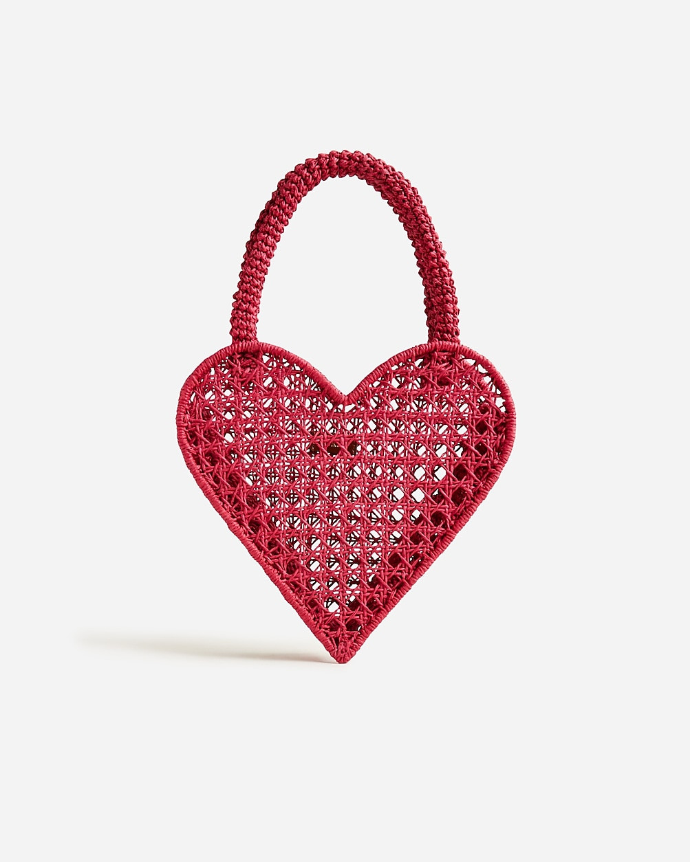Small heart straw bag | J. Crew US