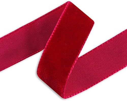 Amazon.com: M&J Trimming Swiss Velvet Ribbon - 2" Wide Plush Single Face Woven Velvet Trim for Se... | Amazon (US)