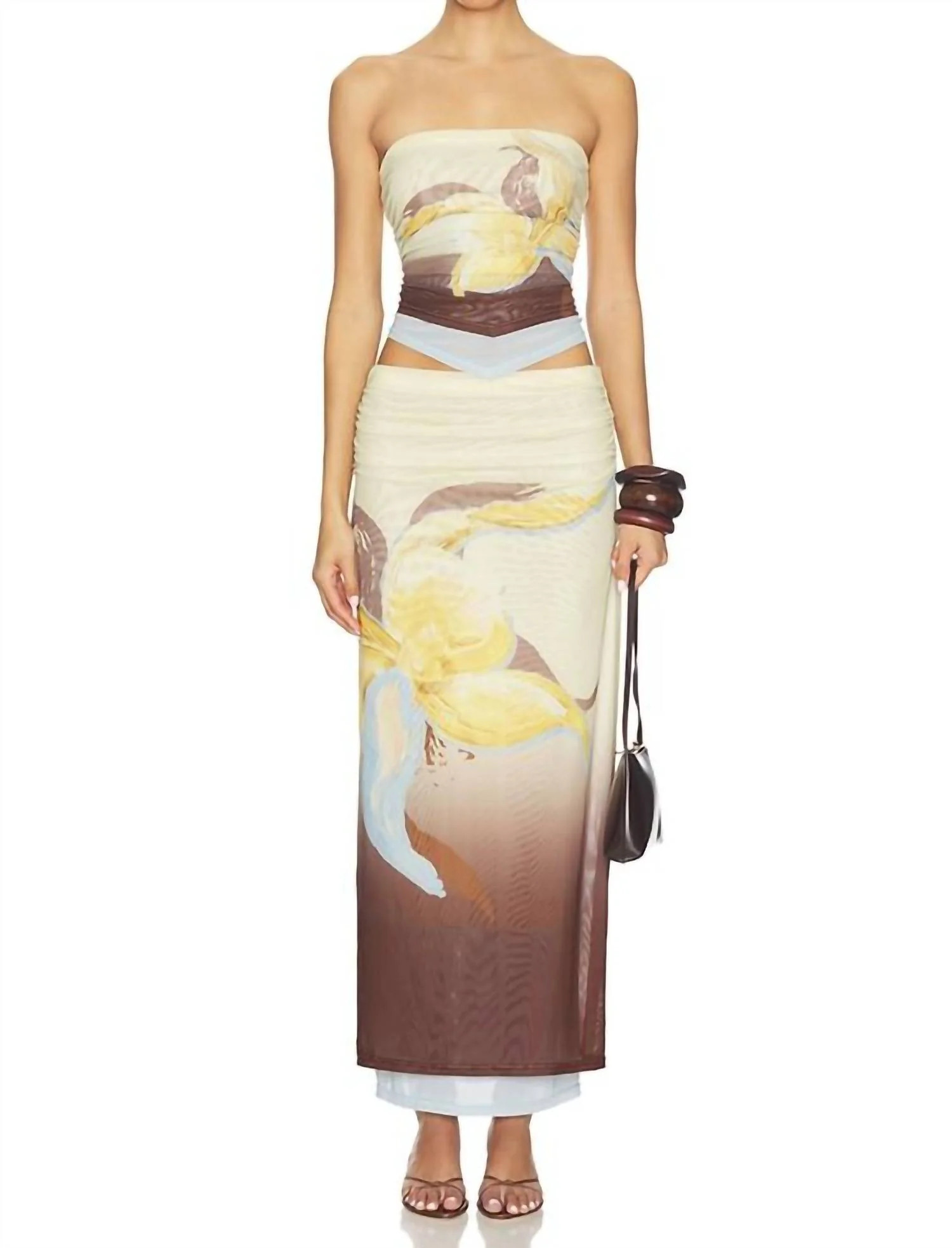 Dahlia Skirt-Top Set In Breeze | Shop Simon