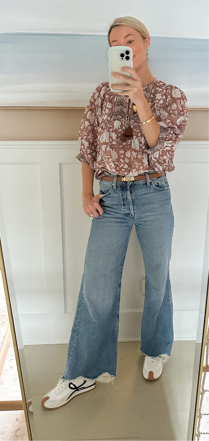 Easy ootd! Top and jeans are under $150, belt is a Hermes dupe under $25

#LTKstyletip #LTKfindsunder100 #LTKfindsunder50