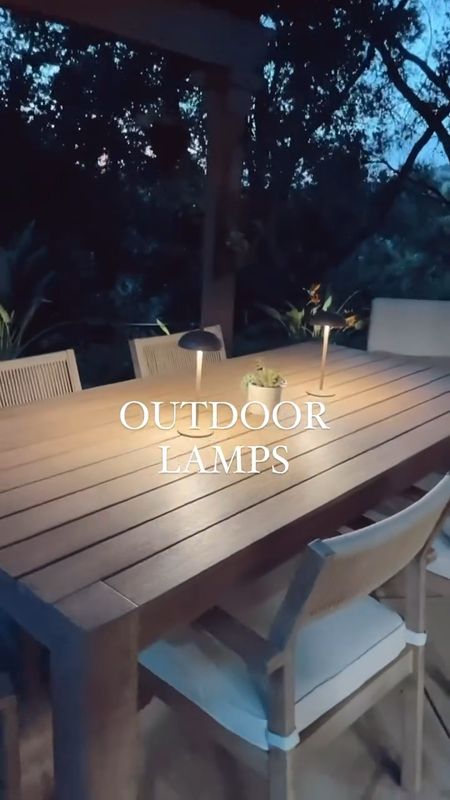Can’t wait to sit here with a glass of wine this summer! 🍷

These outdoor wireless lamps give the perfect ambiance! ✨

#amazonfinds #outdoorliving #ourdoordining #lighting

#LTKstyletip #LTKhome #LTKVideo
