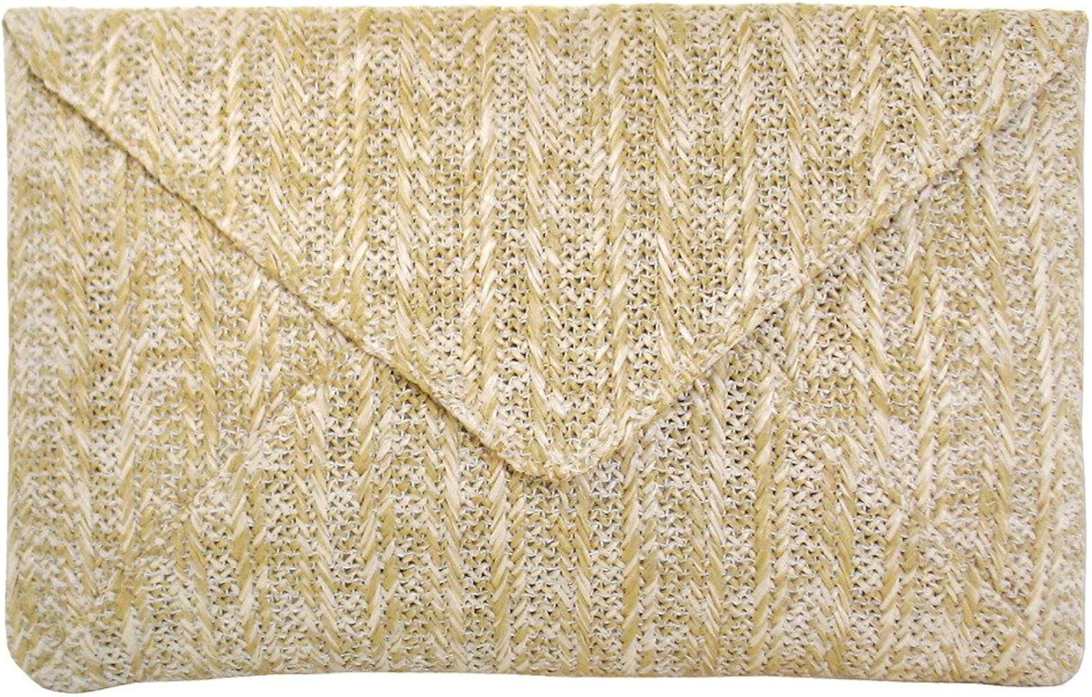 JNB Women's Straw Envelope Clutch | Amazon (US)
