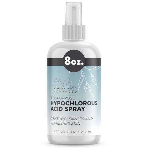 Hypochlorous Acid Spray for Face, Skin, and Body – HOCl Facial Mist Toner, Hydrating Cleanser for Acne, Eczema, Rosacea, Eyelids, Pets, Workout, Baby, Back, Redness, Sensitive Care Spray - 8 oz. | Amazon (US)