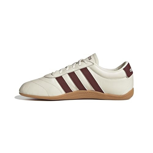Adidas Women's Grand Court Low Top, Off White/Shadow Red/Gum, 9.5 | Amazon (US)