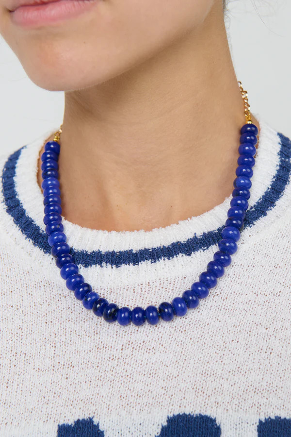 Stone Beaded Necklace ~ Lapis | Show Me Your Mumu