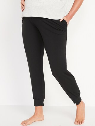 Maternity Rollover-Waist Ultra-Soft Sunday Sleep Jogger Pants | Old Navy (US)