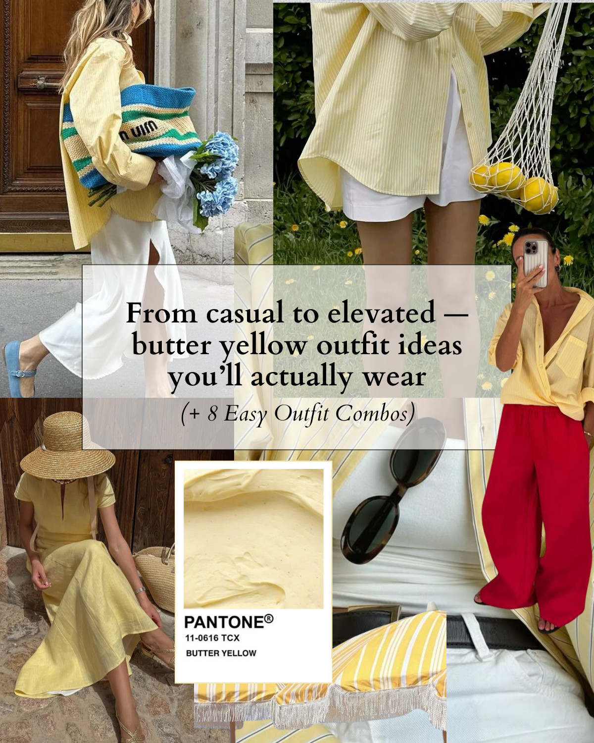 casual & elevated butter yellow outfit inspo 

spring style / summer style / how to style butter yellow / chic style / minimal style 

 

#LTKSeasonal