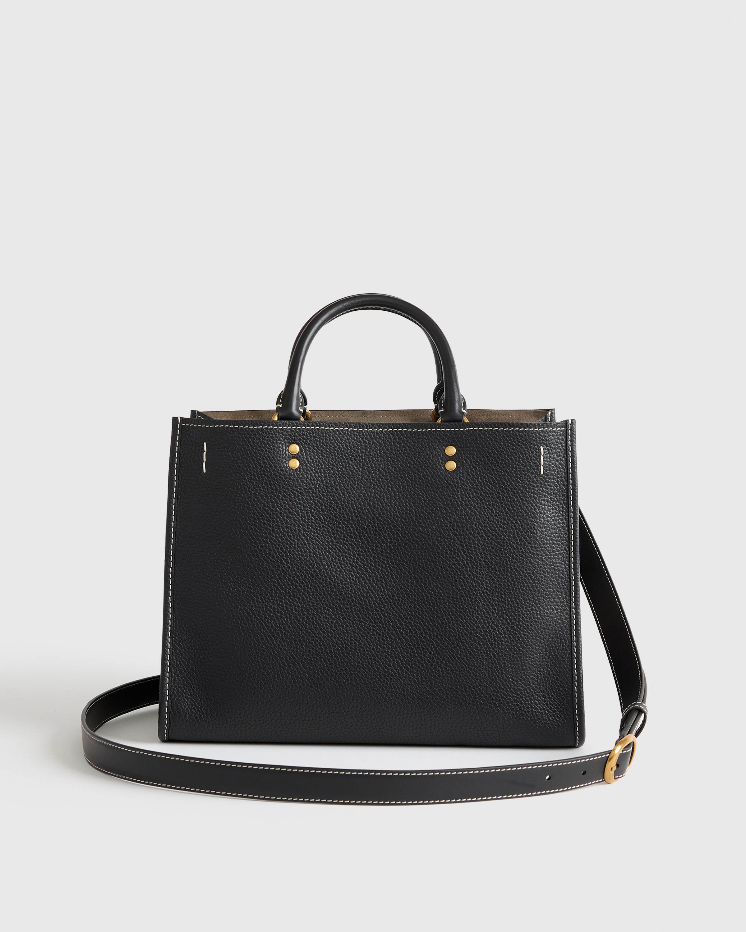 Italian Leather Medium Convertible Satchel | Quince