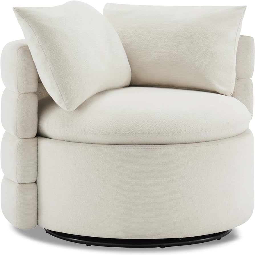 Swivel Accent Chair Modern Upholstered Performance Fabric for Bedroom Nursery Reading Waiting Liv... | Amazon (US)