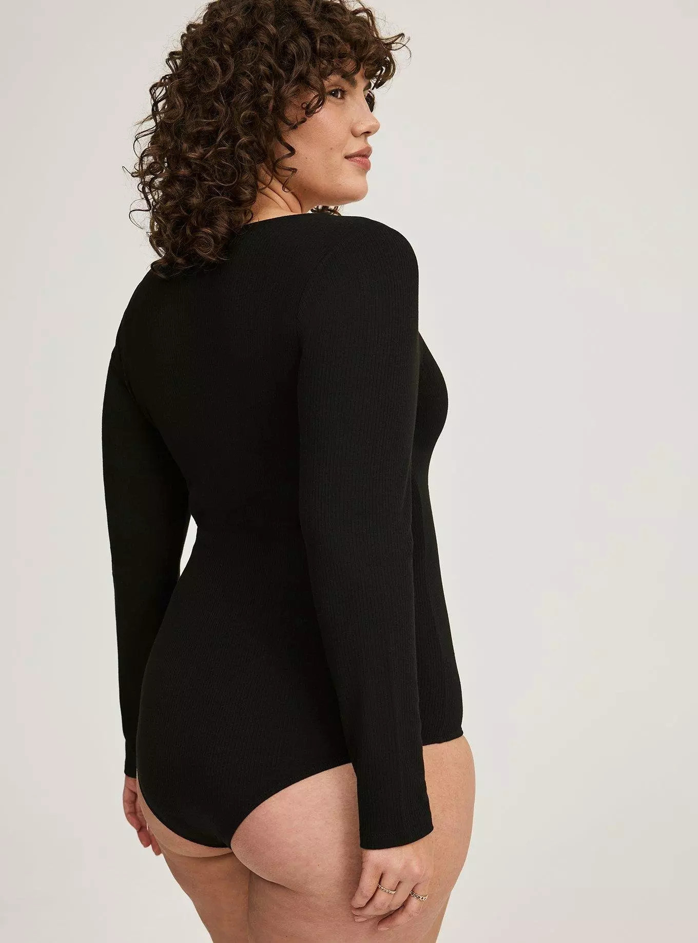 Ribbed Square Neck Bodysuit | Torrid (US & Canada)