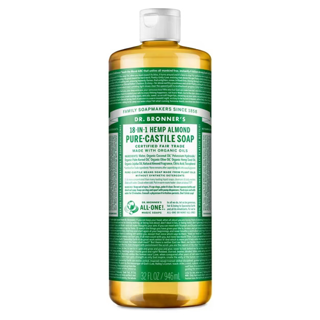 Dr. Bronner's 18-In-1 Hemp Pure-Castile Soap - Almond - 32 fl oz | Target