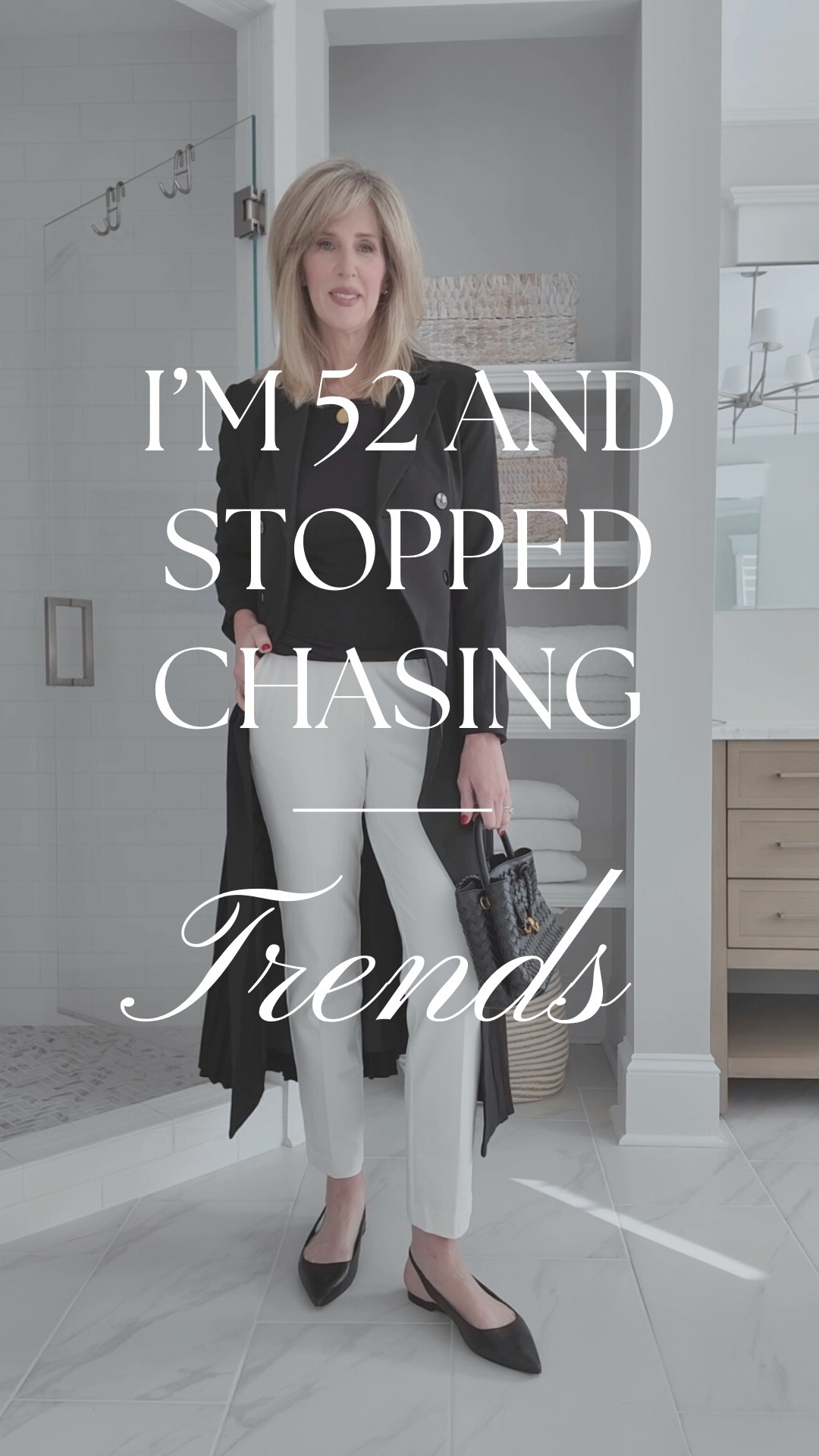 I’m not against trends.  I’m against filling your closet with one off pieces that typically go out of style in a season or two.  Or, worse, don’t hold up over time.  

I focus on closet staples - pieces that are timeless and have classic silhouettes.  

These pull on trousers are comfortable, have some stretch and just work.  Plus the color is perfect for year-round use. 

Black and cream are two of my favorites for everyday style that looks elevated and chic but still feels comfy. 

#LTKOver40 #LTKSeasonal #LTKWorkwear