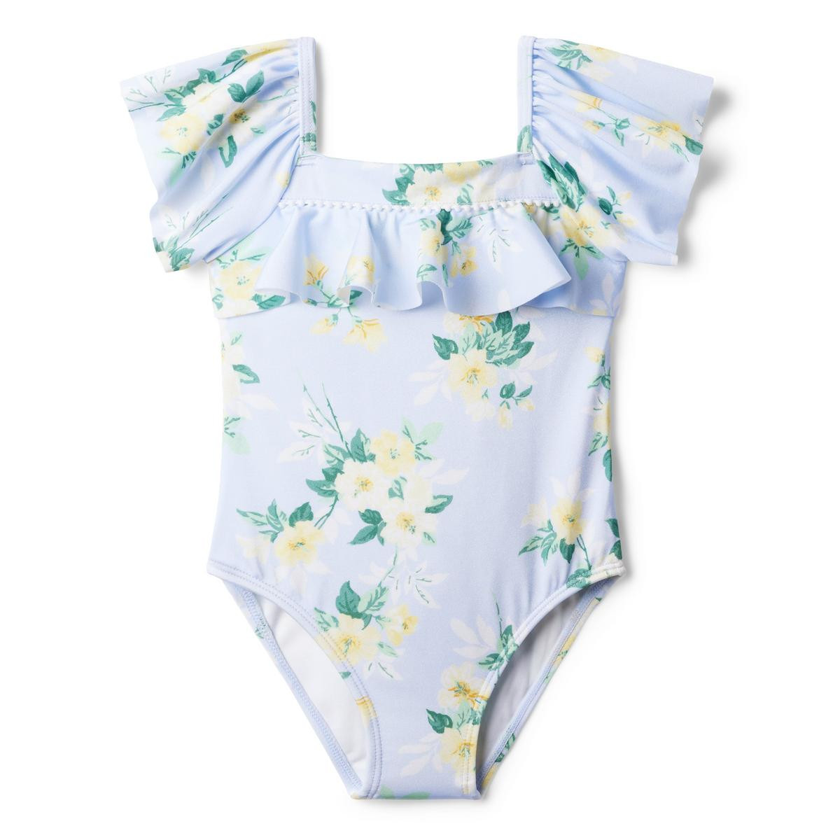Recycled Floral Ruffle Swimsuit | Janie and Jack