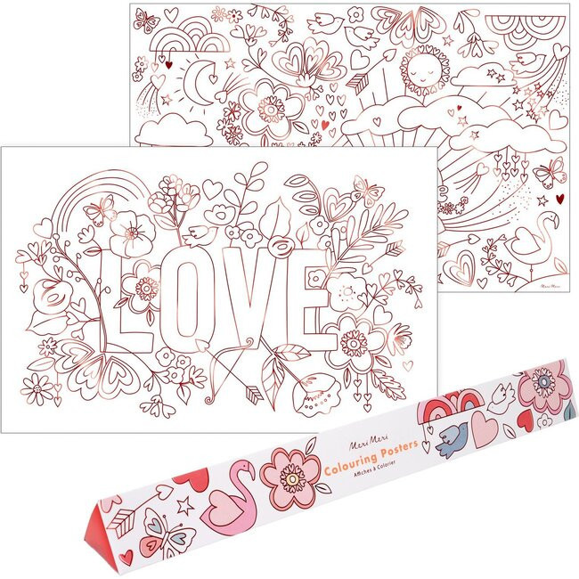 Valentine's Coloring Posters | Maisonette