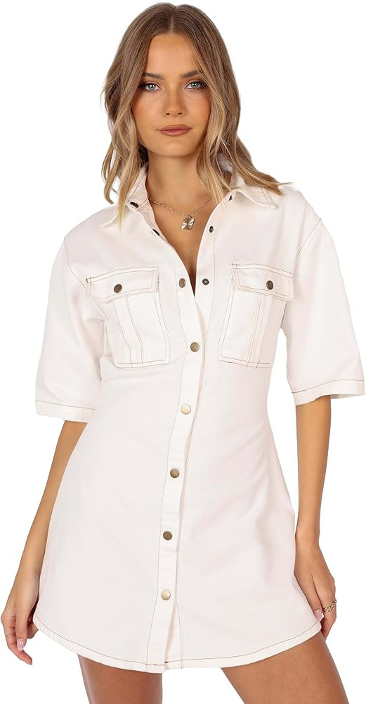 Petal & Pup Women's Hailey Denim Mini Dress | Amazon (US)