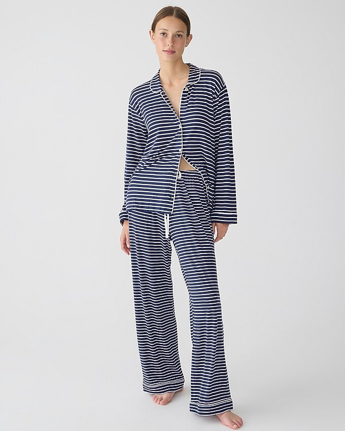 Dreamiest long-sleeve pajama pant set in stripe | J. Crew US