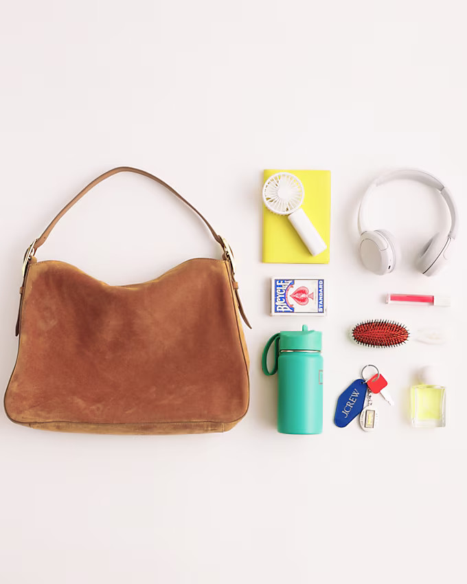 Berkeley shoulder bag in suede | J. Crew US