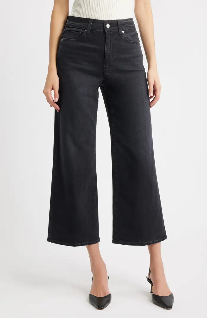 PAIGE Anessa High Waist Ankle Wide Leg Jeans | Nordstrom | Nordstrom