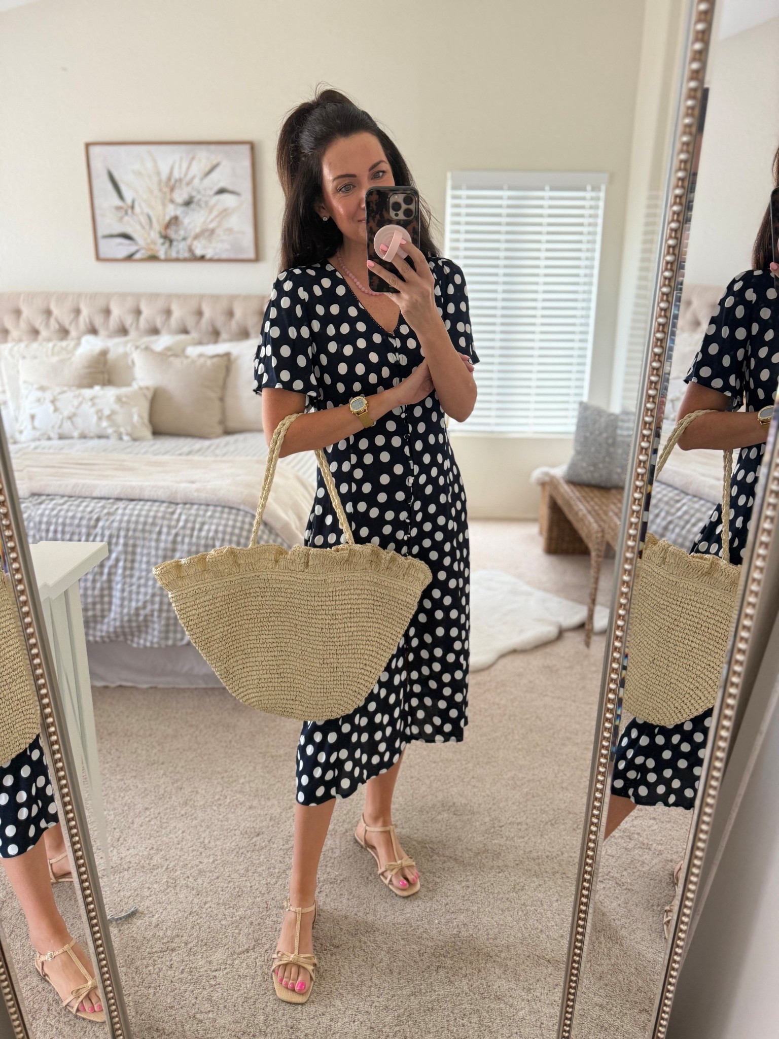 Walmart dress in a small & the spring IT bag😍 

#LTKSeasonal #LTKmomlife #LTKootd