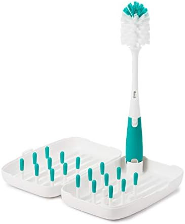 OXO Tot On-the-Go Drying Rack with Bottle Brush - Teal | Amazon (US)