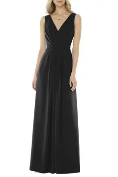 V-Neck Georgette Gown | Nordstrom