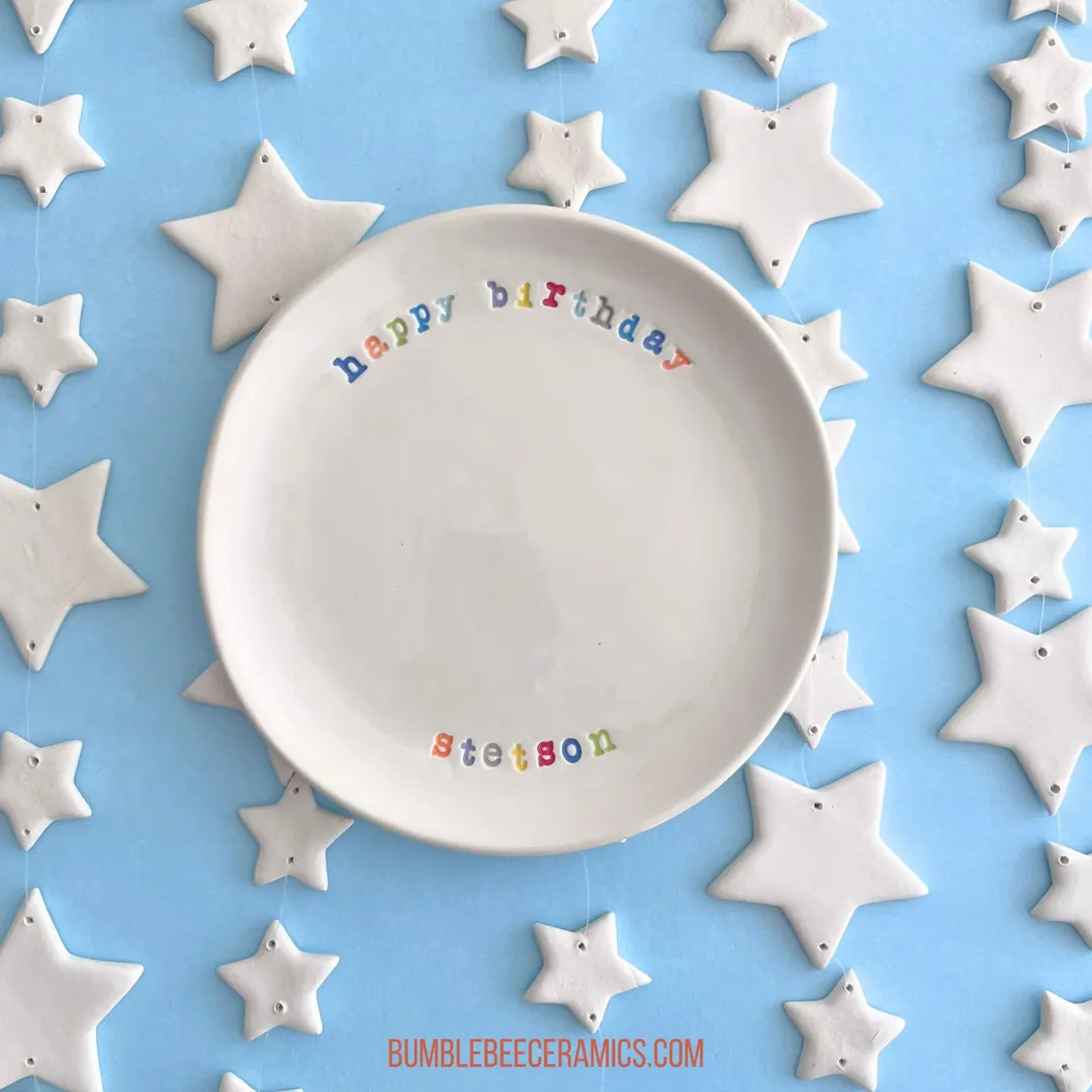 Birthday Plate, Cupcake Plate, Special Day Plate, Custom Birthday Plate - Etsy | Etsy (US)