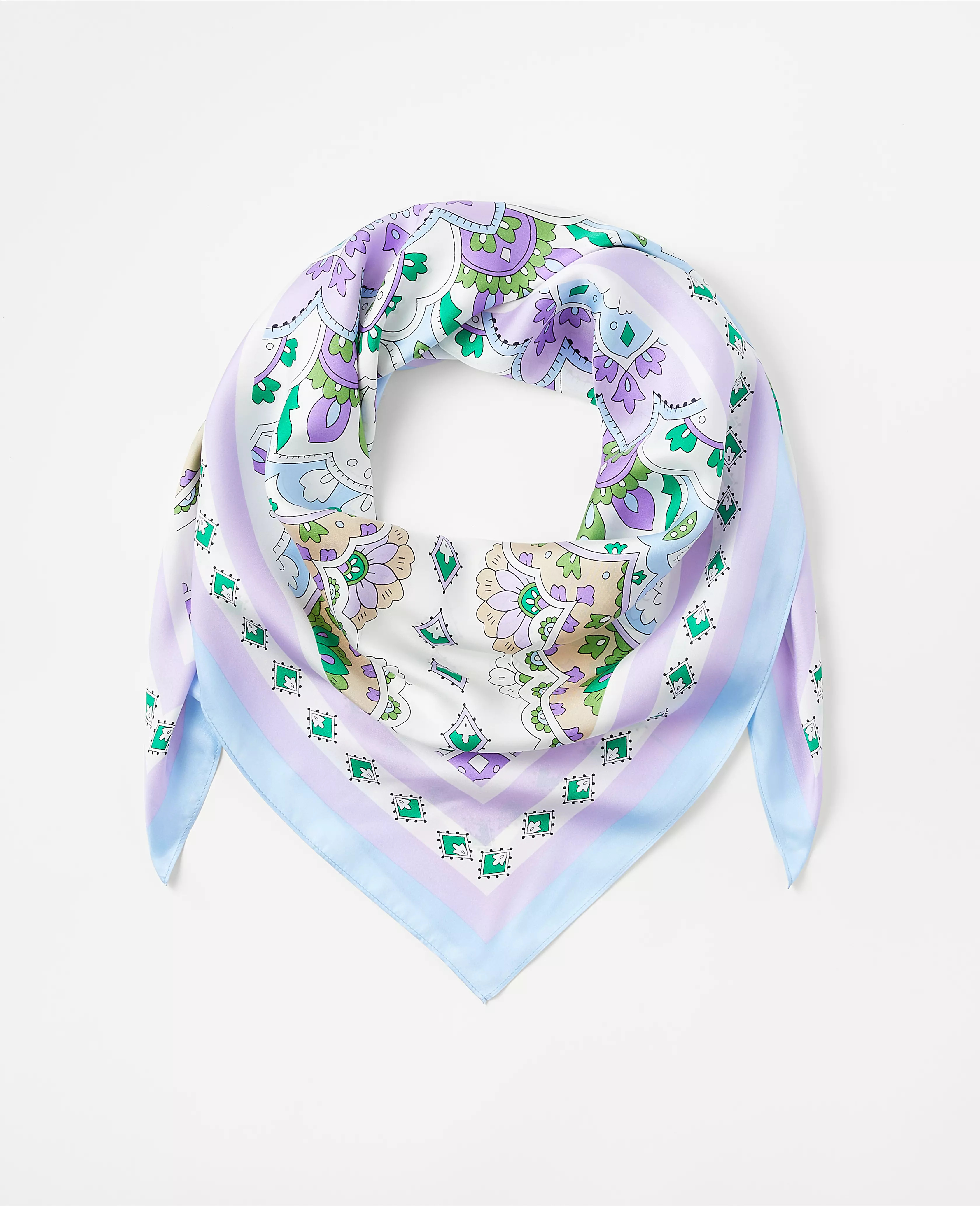 Tile Silk Scarf | Ann Taylor (US)