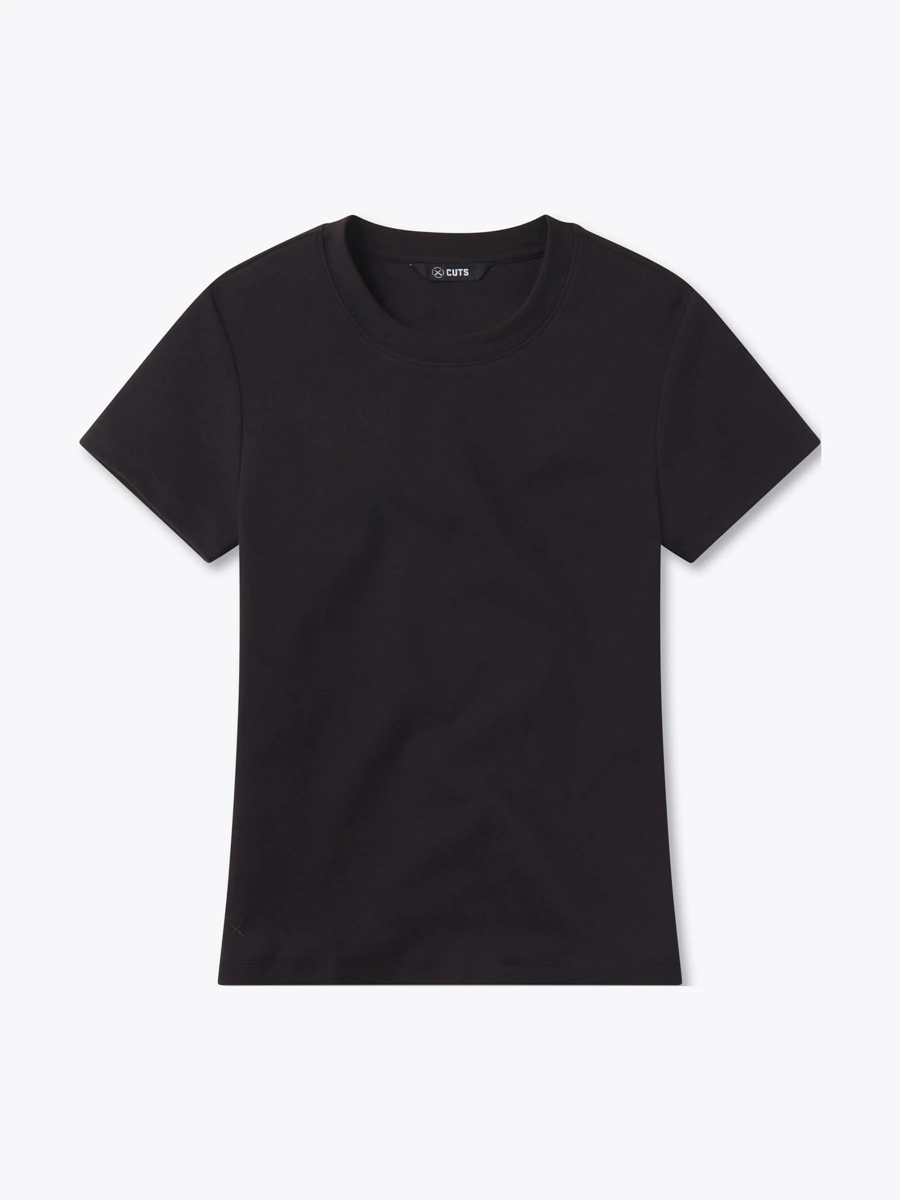 Tomboy Tee | Black Slim-Fit Tomboy-Cotton™ | Cuts Clothing Inc.