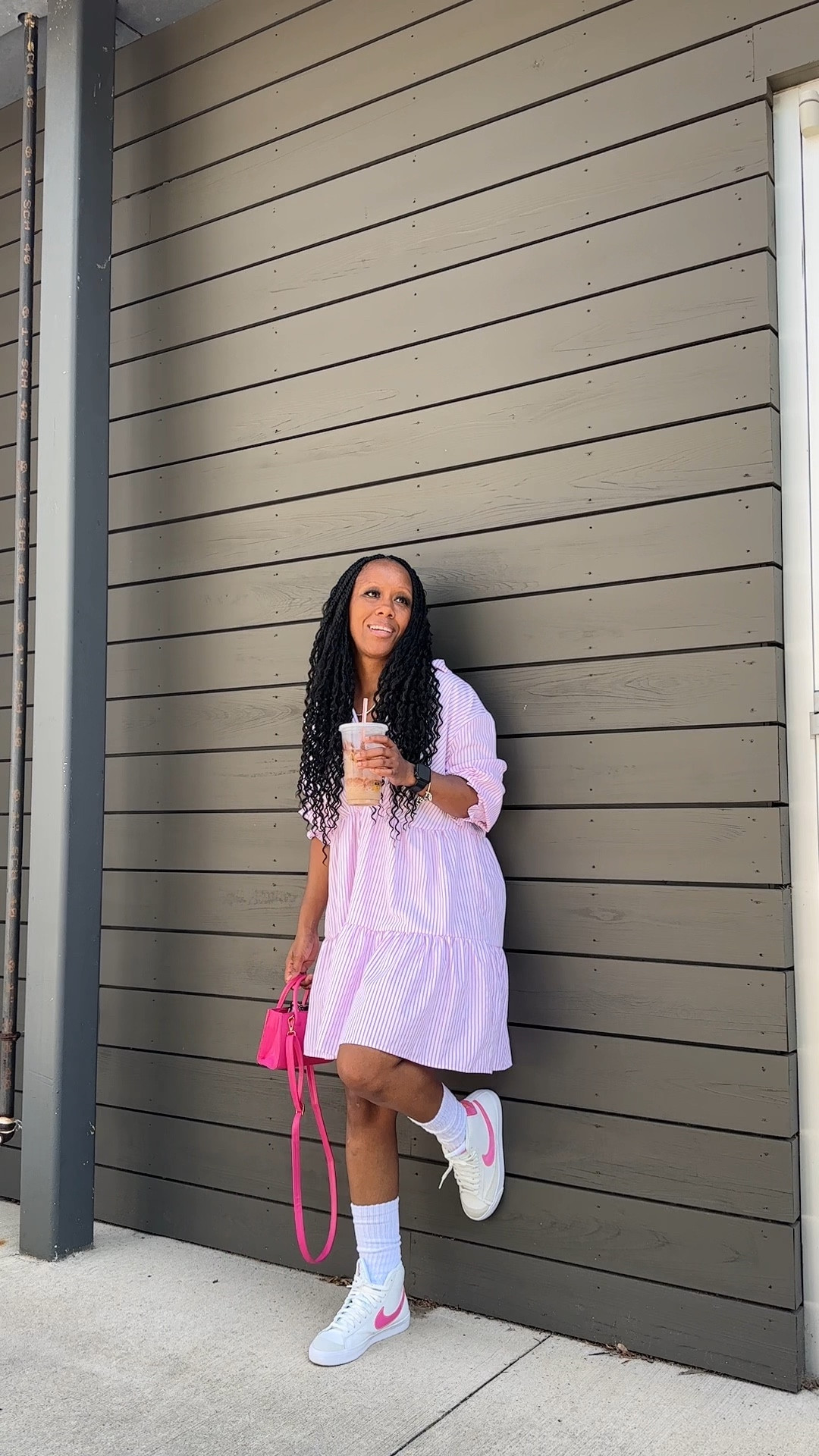 The Shein Frenchy Striped Print Ruffle Hem Dress

This dress is super comfy and perfect for those sunny days out at the beach, having a picnic, or attending a wedding as a guest.

I styled this dress with a hot pink crossbody bag and sneakers.

#LTKSeasonal #LTKFindsUnder50 #LTKStyleTip