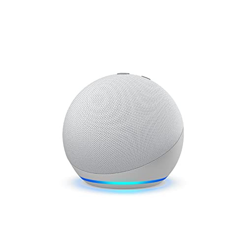 Echo Dot (4th Gen) | Smart speaker with Alexa | Glacier White | Amazon (US)