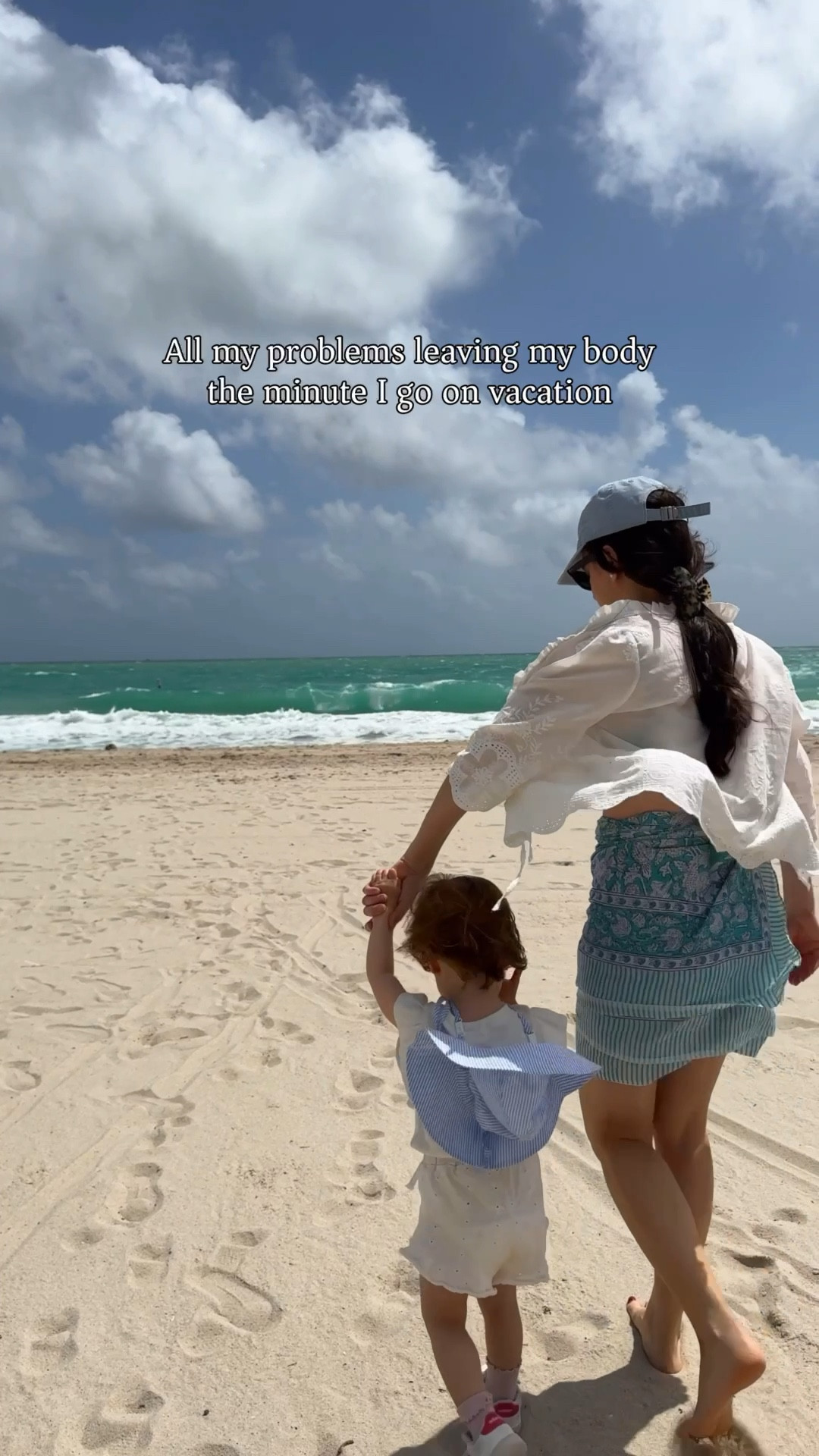 Vacation beach outfit 🩵🌴✨ bikini cotton sarong wrap, bathing suit (this is the bikini I bring with me on every trip) I sized up in the top, and wearing my usual size in the bottom - I linked the newer colors, it’s the Montauk Underwire bikini

#LTKmomlife #LTKTravel #LTKBaby