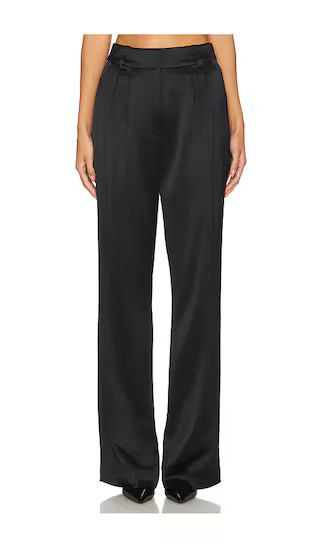 Favorite Daughter The Favorite Satin Pant in Black. - size 10 | Revolve Clothing (Global)
