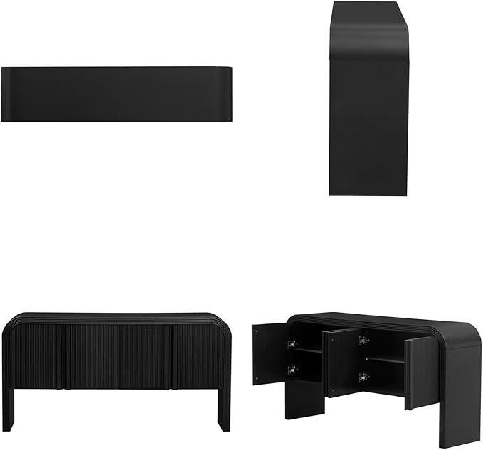 Merax Sideboard Storage Cabinet with Drawers, Wood Console Table for Living Room Hallway Entryway... | Amazon (US)