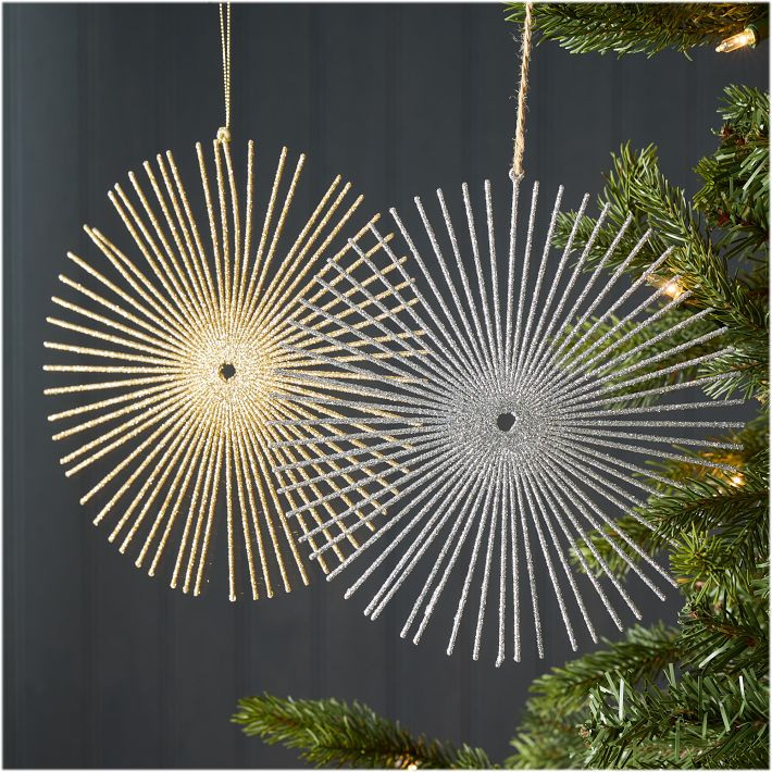 Glitter Sunburst Ornament | West Elm (US)