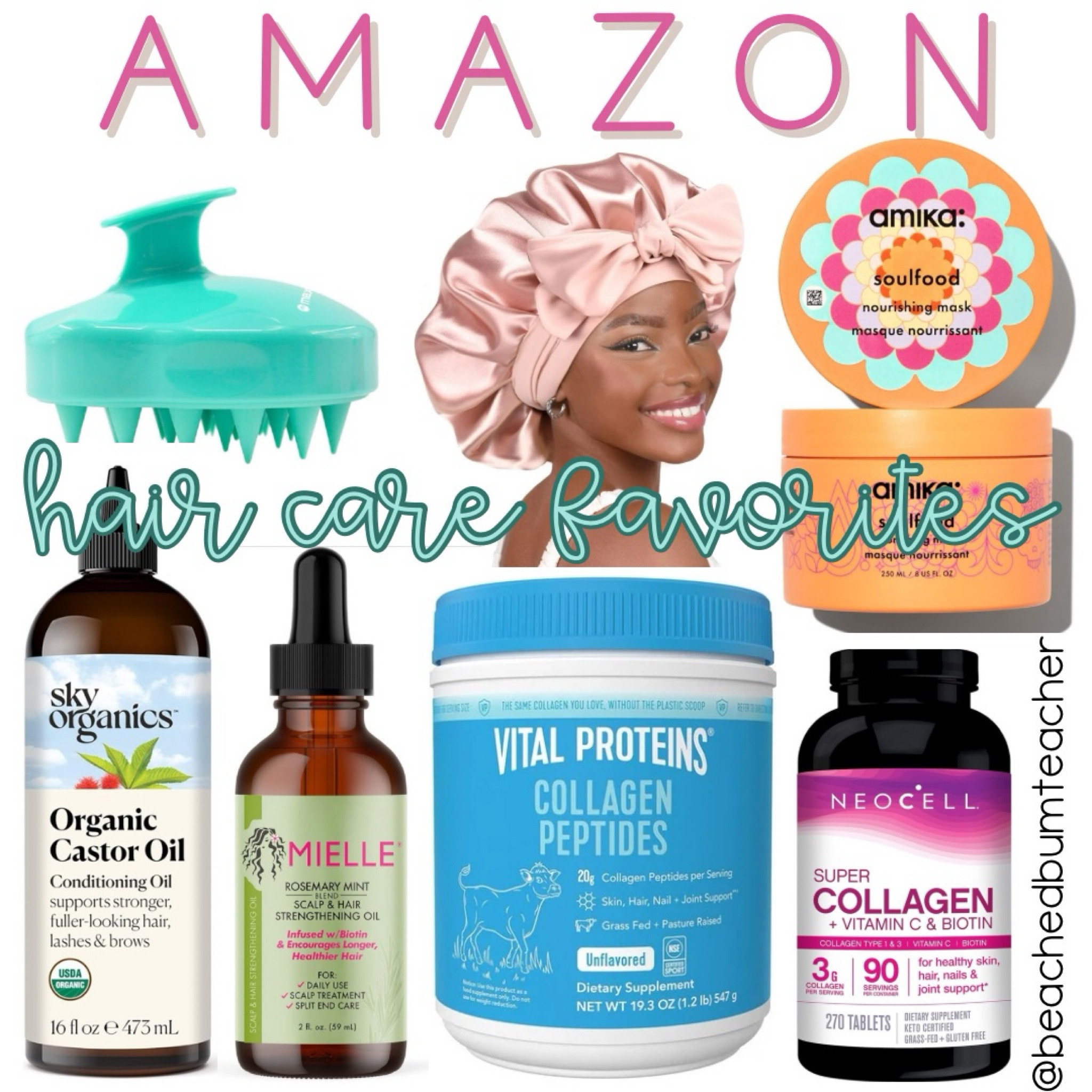 Hair care and hair growth favorites. Hair oils with scalp massaging. Nourishing hair mask and sleep bonnet. And don’t forget your biotin and collagen!

As an Amazon Affiliate I earn from qualifying purchases!

#LTKStyleTip #LTKFindsUnder50 #LTKBeauty