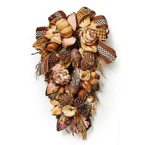 Autumnology Fall Leaf & Pumpkin Swag | MacKenzie-Childs