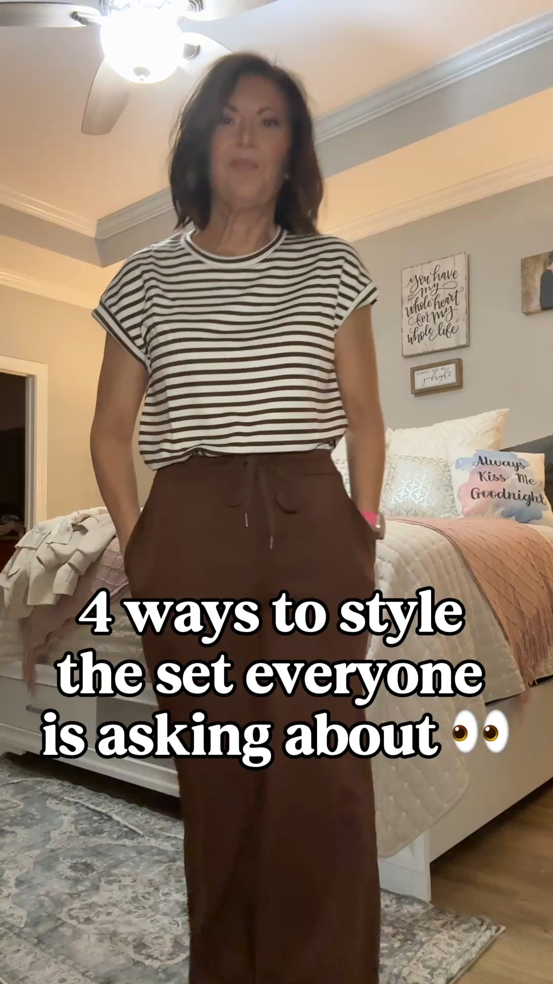 Brown. Cream. Stripes. Four ways to wear it. No words necessary.

This Glamaker striped set is one of those neutral pieces that plays well with everything in your closet — and I am proving it. Blazer, jean jacket, and two more layering options that completely transform the look every single time. Same set, totally different energy, zero effort.

If neutrals are your love language this one needs to be in your rotation immediately. Linked on my storefront! 🤎 

 