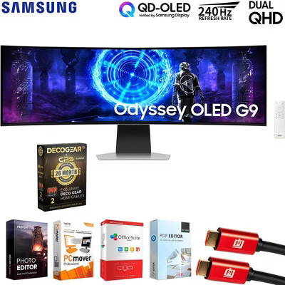 Samsung 49" Odyssey OLED Curved Gaming Monitor with 26 Months Protection Bundle | Target