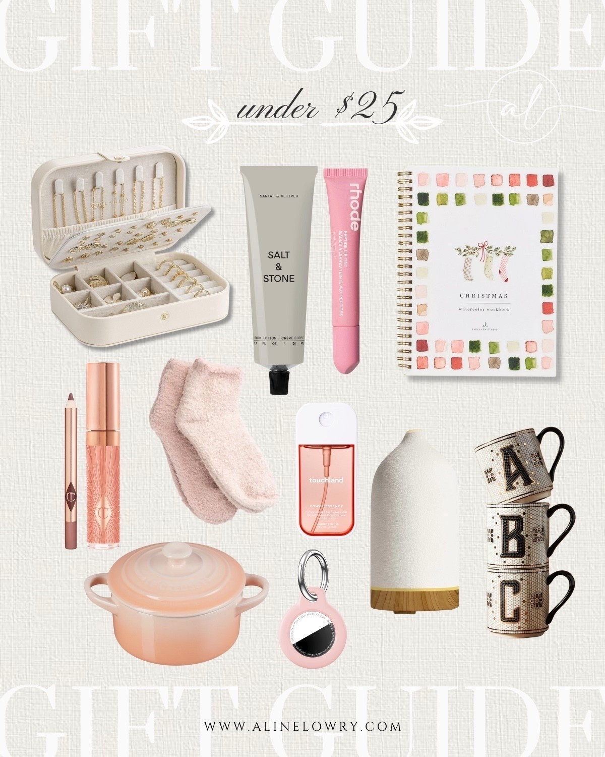 Gift guide under $25 - gift guide for her, for the beauty lover, the hostess, the homeboy, girls, daughter, teens 


#LTKFindsUnder50 #LTKGiftGuide #LTKU