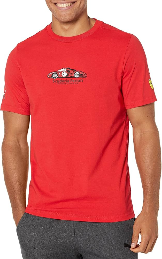 PUMA Men's Ferrari Race Graphic Tee 1 | Amazon (US)