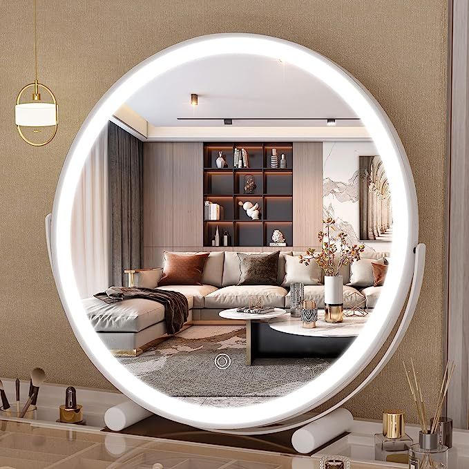 Hasipu Vanity Mirror with Lights, 16" LED Makeup Mirror, Lighted Makeup Mirror with Lights, Smart... | Amazon (US)