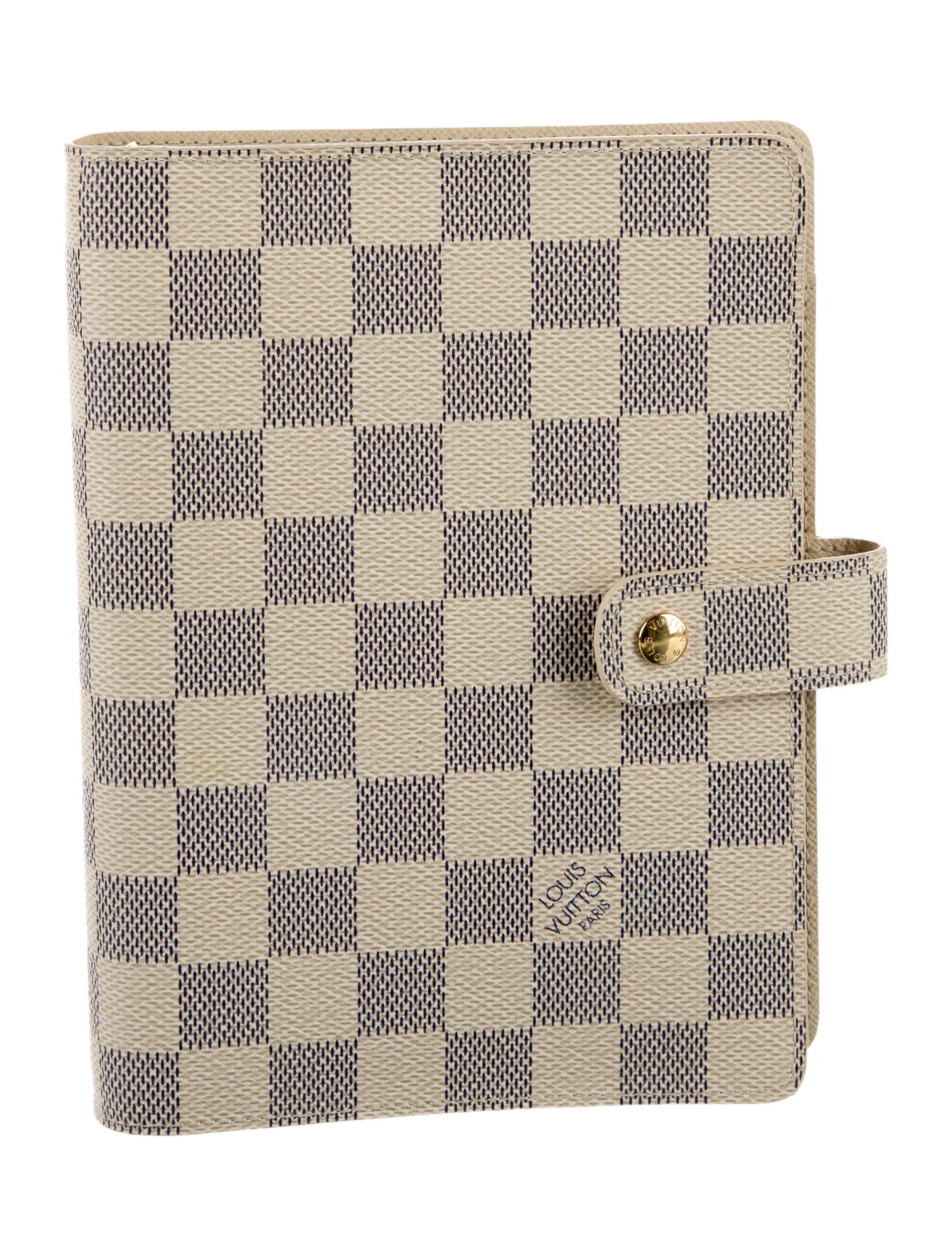 Damier Azur Small Ring Agenda Cover | The RealReal