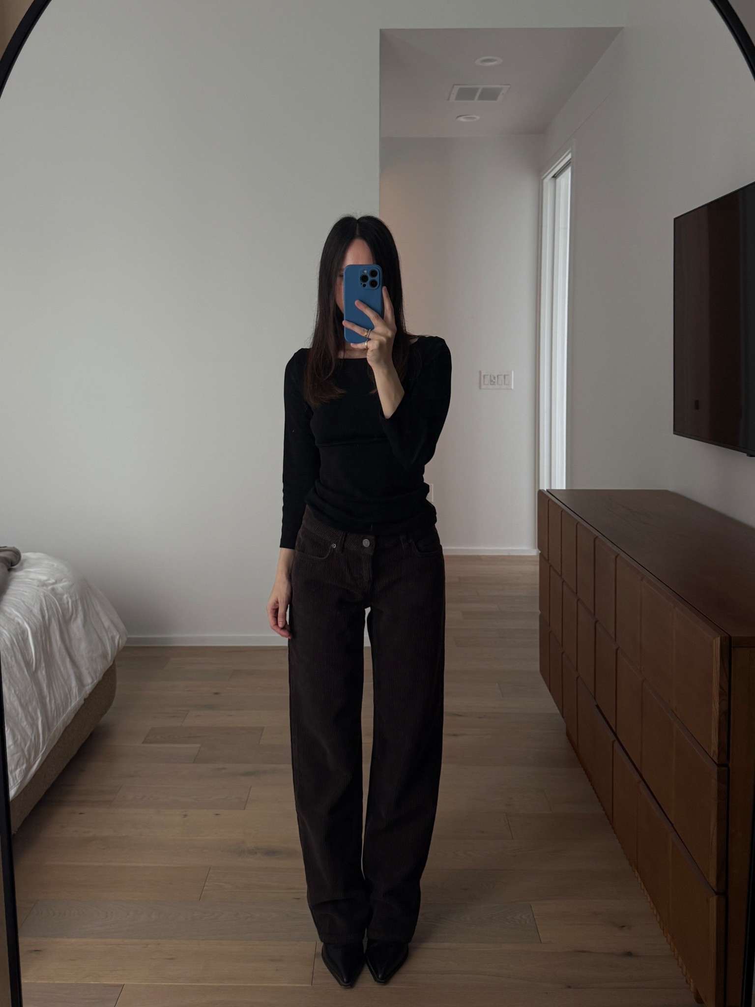 Simple thanksgiving outfit: boatneck top and corduroy pants #thanksgivingoutfit #falloutfits 

#LTKootd #LTKHoliday #LTKPetite