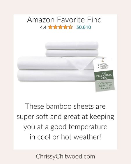 Amazon Favorite Find: Upgrade your bedding with these bamboo sheets are super soft and great at keeping you at a good temperature in hot or cold weather!

We love these bamboo sheets so much we got a second set! The sheets come in lots of colors and sizes.

Amazon finds, bedroom, home favorite

#LTKhome #LTKSeasonal #LTKfindsunder100