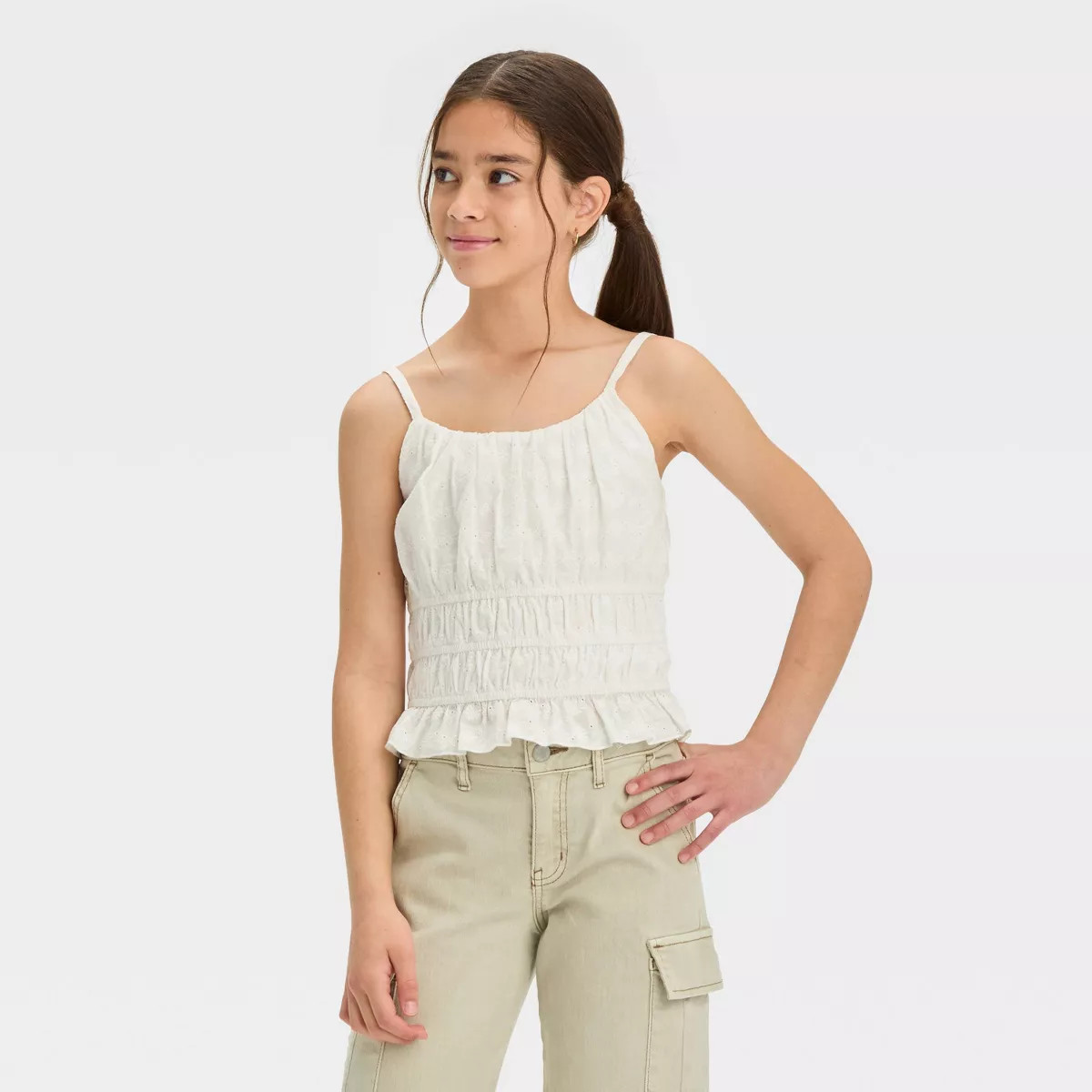 Girls' Ruched Waist Tank Top - art class™ | Target