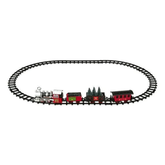 Light-Up LED Battery-Operated Train Set, 12 Pieces, by Holiday Time | Walmart (US)